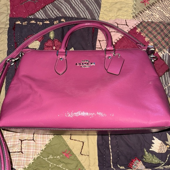 Coach Handbags - Coach Pink Crossbody Bag